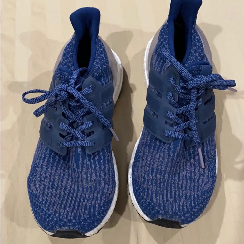 Blue Adidas Ultra boost women’s tennis.